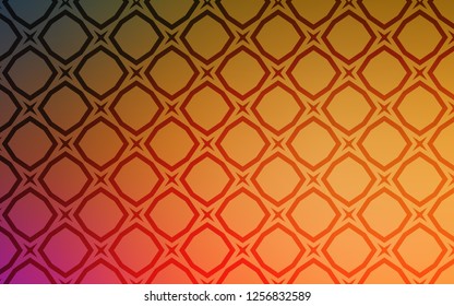 Light Orange vector template with sky stars. Decorative illustration with stars on abstract template. Template for sell phone backgrounds.