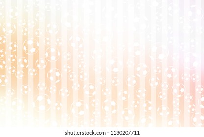 Light Orange vector template with soccer symbols. Colorful gradient with signs of soccer tournament. Design for posters, banners of sports competitions.