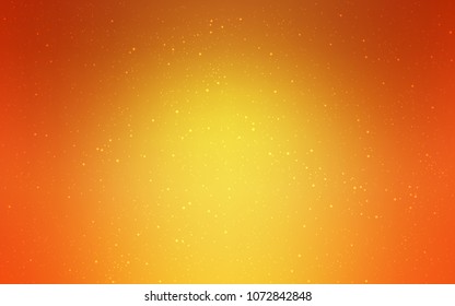 Light Orange vector template with space stars. Modern abstract illustration with Big Dipper stars. Smart design for your business advert.