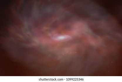 Light Orange vector template with space stars. Shining colored illustration with bright astronomical stars. Pattern for astronomy websites.