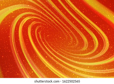 Light Orange vector template with space stars. Space stars on blurred abstract background with gradient. Smart design for your business advert.