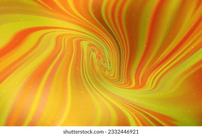 Light Orange vector template with space stars. Shining colored illustration with bright astronomical stars. Pattern for futuristic ad, booklets.