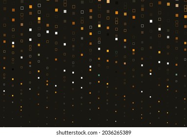 Plantilla vectorial de color naranja claro con estilo cuadrado. Diseño decorativo de estilo abstracto con rectángulos. Mejor diseño para tu anuncio, afiche, banner.