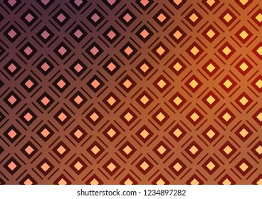 Light Orange vector template with sticks, squares. Colorful lines, squares on abstract background with gradient. Smart design for your business advert.