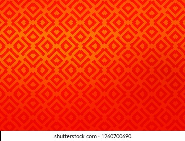 Light Orange vector template with sticks, squares. Colorful lines, squares on abstract background with gradient. Pattern for ads, posters, banners.