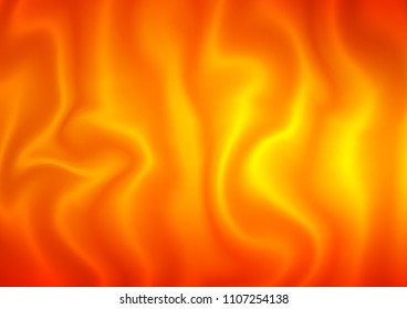 Light Orange vector template with wave shapes. Colorful illustration in abstract marble style with gradient. The elegant pattern for brand book.