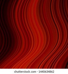 Light Orange vector template with wry lines. Abstract gradient illustration with wry lines. Pattern for websites, landing pages.