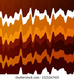 Light Orange vector template with wry lines. Colorful illustration, which consists of curves. Pattern for ads, commercials.