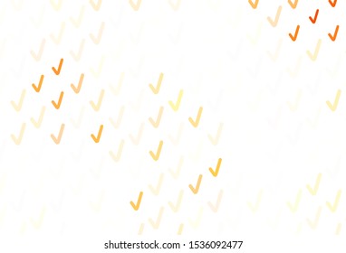 Light Orange vector template with wry lines. Modern gradient abstract illustration with bandy lines. Elegant pattern for a brand book.