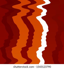 Light Orange vector template with wry lines. Illustration in halftone style with gradient curves. Pattern for ads, commercials.