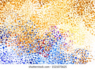 Light Orange vector texture with abstract forms. Decorative design in abstract style with random forms. Modern design for your business card.