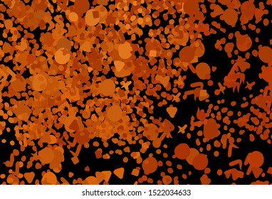 Light Orange vector texture with abstract forms. Decorative design in abstract style with random forms. Modern design for your business card.