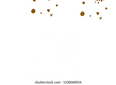 Light Orange vector texture with abstract forms. Decorative design in abstract style with random forms. Best smart design for your business.
