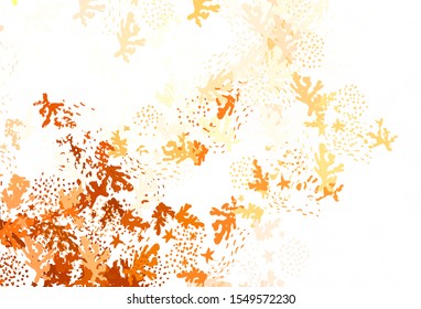 Light Orange vector texture with abstract forms. Illustration with colorful gradient shapes in abstract style. Best smart design for your business.