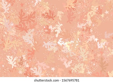 Light Orange vector texture with abstract forms. Decorative design in abstract style with random forms. Background for a cell phone.