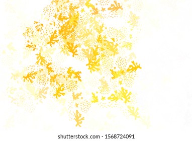 Light Orange vector texture with abstract forms. Colorful chaotic forms with gradient in modern style. Background for a cell phone.