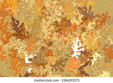 Light Orange vector texture with abstract forms. Illustration with colorful gradient shapes in abstract style. Modern design for your business card.
