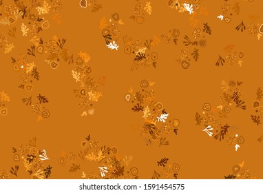 Light Orange vector texture with abstract forms. Simple colorful illustration with abstract gradient shapes. Simple design for your web site.