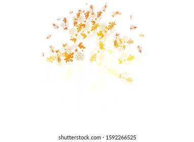 Light Orange vector texture with abstract forms. Colorful chaotic forms with gradient in modern style. Simple design for your web site.