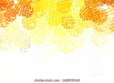 Light Orange vector texture with abstract forms. Illustration with colorful gradient shapes in abstract style. Simple design for your web site.