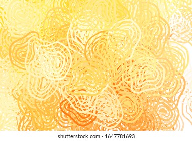 Light Orange vector texture with abstract forms. Decorative design in abstract style with random forms. Elegant design for wallpapers.