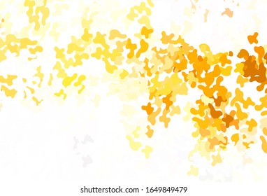 Light Orange vector texture with abstract forms. Simple colorful illustration with abstract gradient shapes. Best smart design for your business.