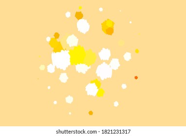 Light Orange vector texture with abstract forms. Decorative design in abstract style with random forms. Simple design for your web site.