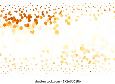 Light Orange vector texture with abstract forms. Colorful chaotic forms with gradient in modern style. Background for a cell phone.