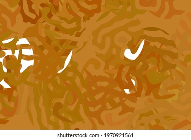 Light Orange vector texture with abstract forms. Decorative design in abstract style with random forms. Modern design for your business card.