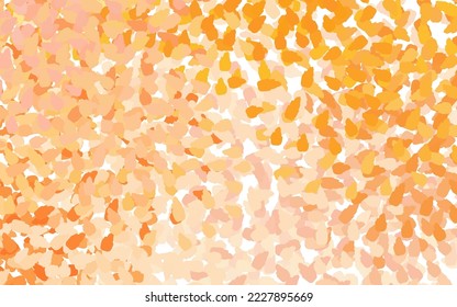 Textura vectorial de naranja claro con formas abstractas. Coloridas formas caóticas con gradiente de estilo moderno. Diseño sencillo para su sitio web.