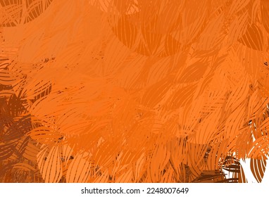 Light Orange vector texture with abstract forms. Colorful chaotic forms with gradient in modern style. Elegant design for wallpapers.