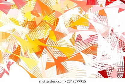 Textura vectorial de naranja claro con formas abstractas. Ilustración con formas gradientes coloridas en estilo abstracto. Diseño sencillo para su sitio web.