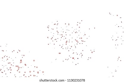 Light Orange vector texture with beautiful stars. Modern geometrical abstract illustration with stars. The pattern can be used for websites.