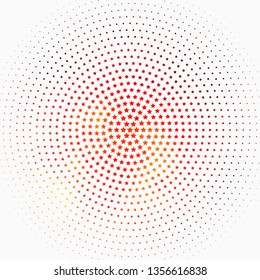 Light Orange vector texture with beautiful stars. Colorful illustration with abstract gradient stars. Pattern for websites, landing pages.