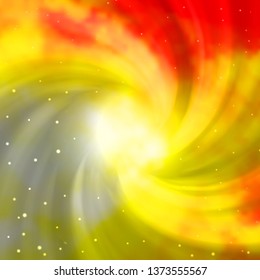 Light Orange vector texture with beautiful stars. Colorful illustration with abstract gradient stars. Pattern for websites, landing pages.