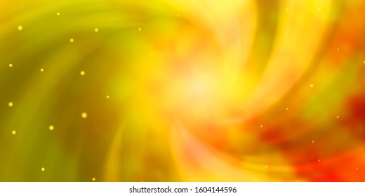 Light Orange vector texture with beautiful stars. Modern geometric abstract illustration with stars. Best design for your ad, poster, banner.