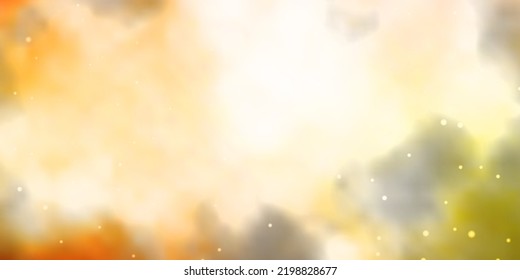 Light Orange vector texture with beautiful stars. Colorful illustration in abstract style with gradient stars. Pattern for wrapping gifts.