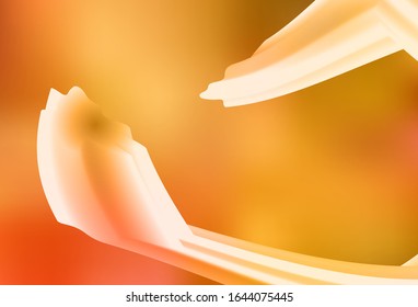 Light Orange vector texture with bent lines. Geometric illustration in abstract style with gradient.  New composition for your brand book.