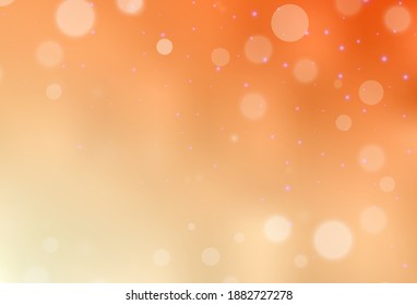 Textura vectorial de naranja claro en estilo de cumpleaños. Un diseño colorido al estilo navideño con gradiente. Patrón para sitios web escolares y gramaticales.