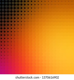 Light Orange vector texture with circles. Abstract colorful disks on simple gradient background. Pattern for websites, landing pages.
