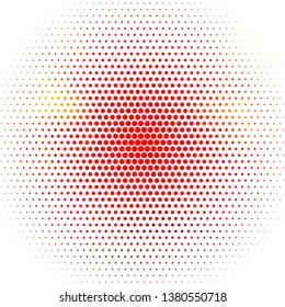 Light Orange vector texture with circles. Abstract illustration with colorful spots in nature style. Pattern for booklets, leaflets.