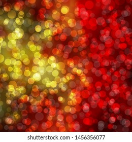 Light Orange vector texture with circles. Illustration with set of shining colorful abstract spheres. Pattern for wallpapers, curtains.