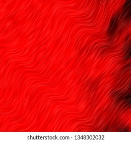 Light Orange vector texture with circular arc. Colorful abstract illustration with gradient curves. Pattern for busines booklets, leaflets