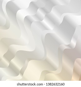 Light Orange vector texture with circular arc. Illustration in abstract style with gradient curved.  Best design for your posters, banners.