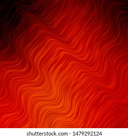Light Orange vector texture with circular arc. Gradient illustration in simple style with bows. Template for your UI design.