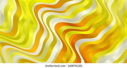 Light Orange vector texture with circular arc. Gradient illustration in simple style with bows. Template for your UI design.