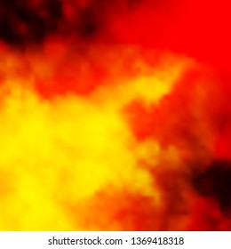 Light Orange vector texture with cloudy sky. Illustration in abstract style with gradient clouds. Beautiful layout for uidesign.