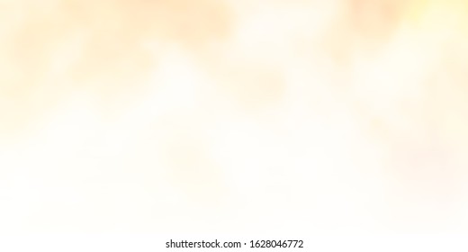 Light Orange vector texture with cloudy sky. Illustration in abstract style with gradient clouds. Beautiful layout for uidesign.