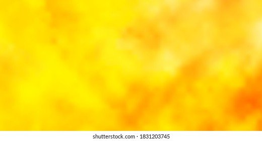 Light Orange vector texture with cloudy sky. Colorful illustration with abstract gradient clouds. Pattern for your booklets, leaflets.