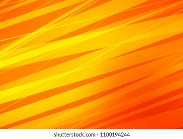 Light Orange vector texture with colored lines. Shining colored illustration with narrow lines. The pattern can be used as ads, poster, banner for commercial.